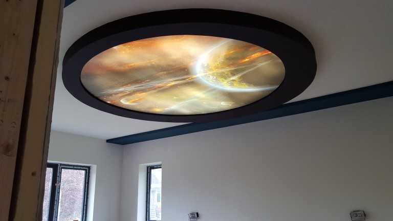 Galaxy stretch ceiling element 
