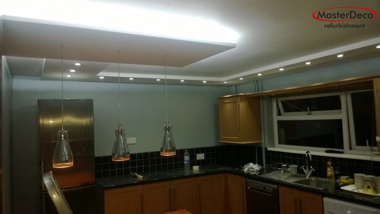 Kitchen ceiling and lights