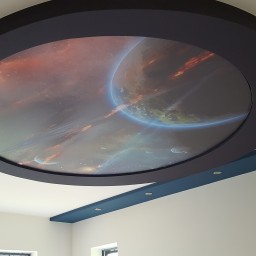 Galaxy stretch ceiling element 